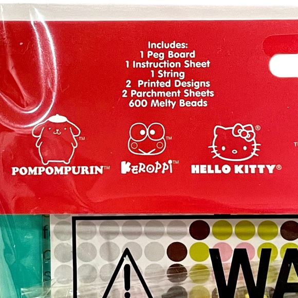 SANRIO Cinnamoroll & Keroppi in Santa Hat Fuse 3D Melty Beads Kit 1 Set Unopened - Picture 4 of 4